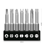 4-7Pcs Special-shaped Screwdriver Set 50mm U Shaped Y Type Triangle Inner Plum Type Cross Three Points Screwdriver Bit Tools
