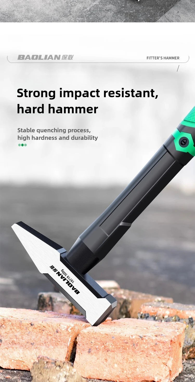 Hardware Tools Building Decoration Flat Head Hammer 200g Plastic Coated Duckbill Hammer 300g Hammer Head 500g Fitter Hammer