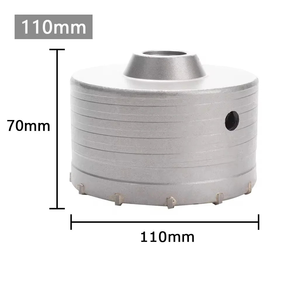 1Pc 30-150mm SDS-Plus Concrete Wall Hole Saw Hammer Drill Bit  with Circular Shaft Cutting Tool Masonry Cement Block