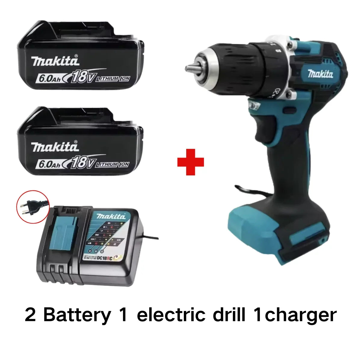 Makita Original. DDF487 Cordless Driver Drill Brushless Electric Impact Screwdriver Rechargeable Power Tool 18V