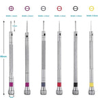 0.8-1.6mm Steel Screwdriver for Watch Repairing Portable Watch Tools Band Removal with Mini Link Pins Watchmaker Tools
