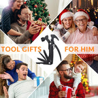 Unique Birthday Gifts for Men, Christmas Gifts, Father's Day Gifts, Camping Gear, 12-in-1 Multi-Functional Tool Hammer.