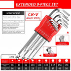 Allen Key Set，Allen Hex Wrench Screwdriver Set With Sleev Universal Torque Long Metric,for Motorcycles, Bicycles