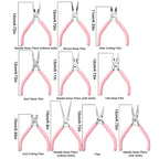 1/5/10pcs Pink Color Handle Anti-slip Splicing and Fixing Jewelry Pliers Tools & Repair Kit, for DIY Jewelery Making