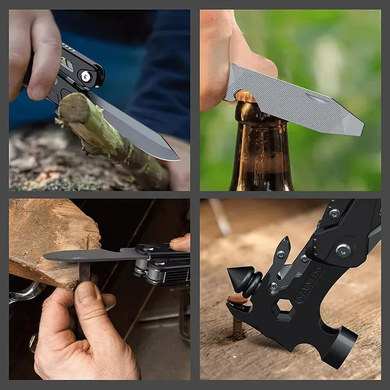 "Portable Multi-Functional Camping Emergency Hammer Tool - Compact, Durable Window Breaker for Outdoor Emergencies, Maintenance,
