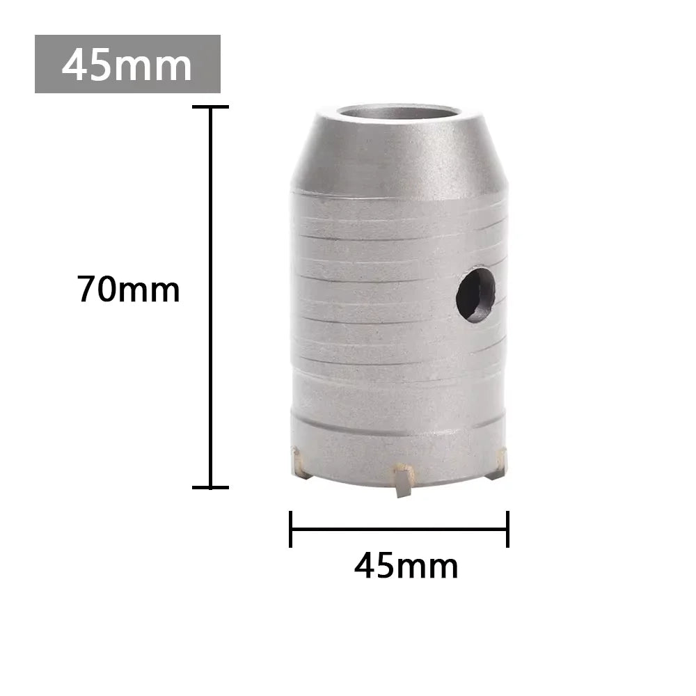 1Pc 30-150mm SDS-Plus Concrete Wall Hole Saw Hammer Drill Bit  with Circular Shaft Cutting Tool Masonry Cement Block