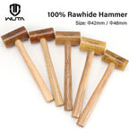 WUTA 100% Rawhide-head Mallet Leather Craft Hammer Stamping Jewelry Leather Worker Craft Tool Good Buffering Capacity 48mm 42mm