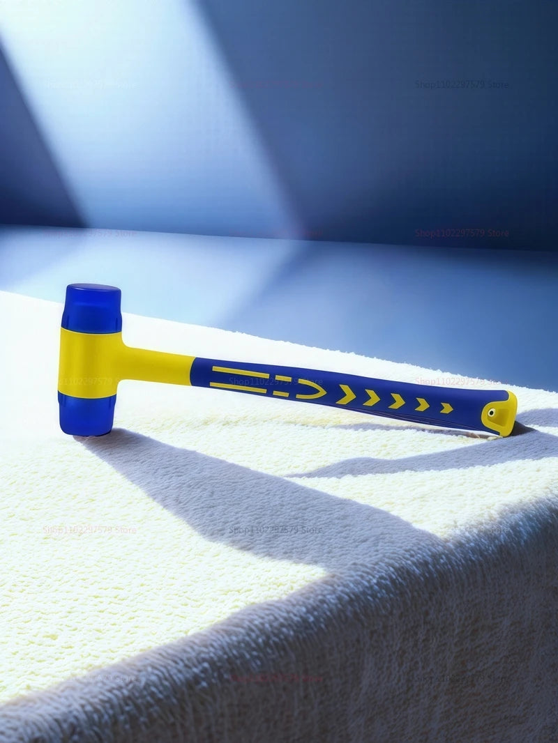Double Headed Installation Hammer 25-45mm Rubber Handle Detachable Insulated Rubber Mallet for Electrical and Construction Work