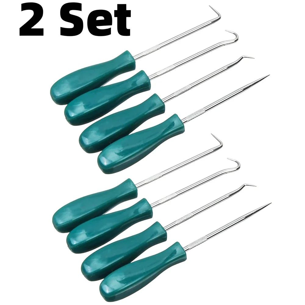 4Pcs 135mm Oil Seal Screwdrivers Set Car Auto Vehicle Pick Hooks for Garages General-Plumbers Mechanics Workshop Tools
