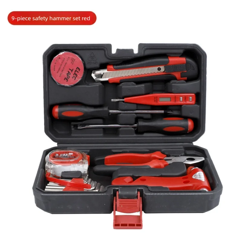 ZTEN New Multi-functional Hardware Toolbox Repair And Installation Hardware Tool Set With Safety Hammer Sheep Horn Hammer