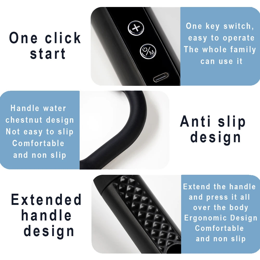 2025 Smart Fascia Gun Electric Massager Massage Hammer Electric Fascia Gun Home Handheld Hammer Back Artifact Christmas Gift