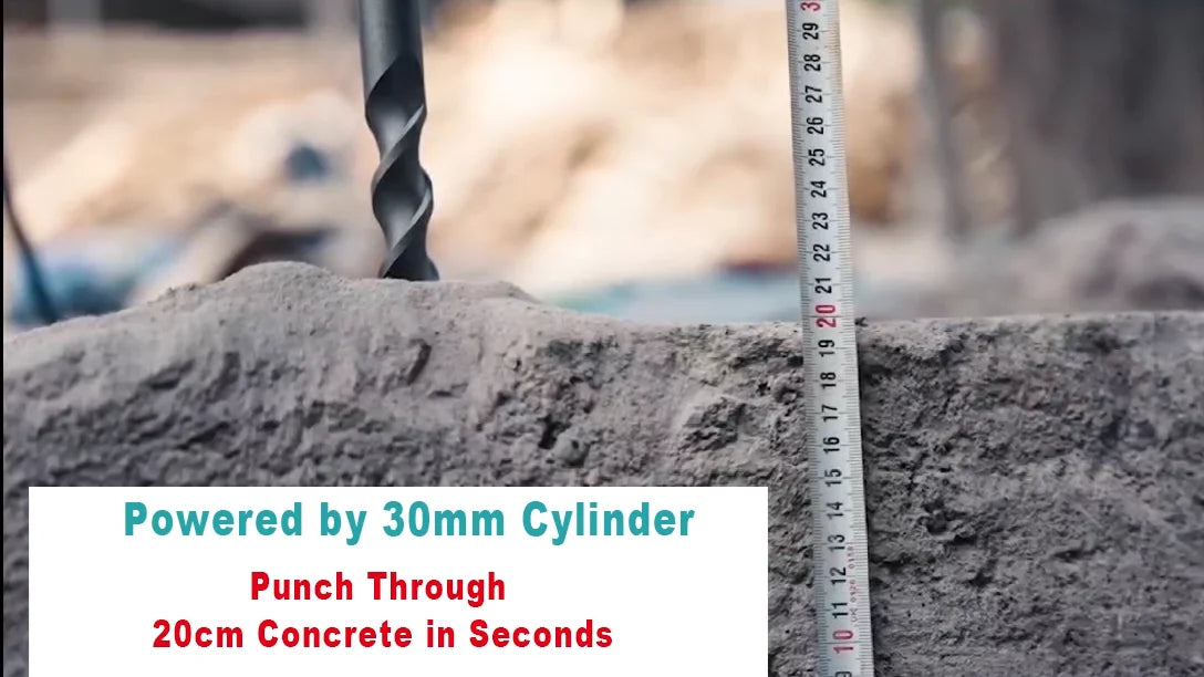 BODA 1500W Brushless Power Hammer 6000RPM Impact For Concrete Brick Steel 30mm Cylinder 0.1s Smart Clutch Vibration Control