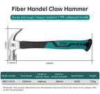 Claw Hammer 8 oz &16 oz Fiberglass General Purpose Claw Hammer, Soft Nonslip Handle & Heat Treated Head