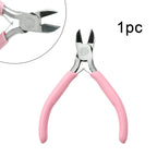 1/5/10pcs Pink Color Handle Anti-slip Splicing and Fixing Jewelry Pliers Tools & Repair Kit, for DIY Jewelery Making