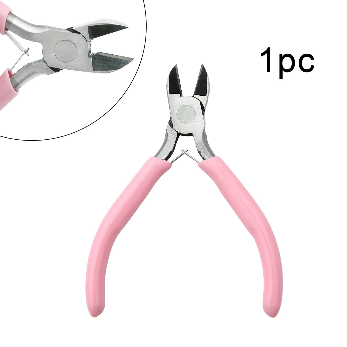 1/5/10pcs Pink Color Handle Anti-slip Splicing and Fixing Jewelry Pliers Tools & Repair Kit, for DIY Jewelery Making