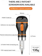Xiaomi 9 In 1 Adjustable Ratcheting Screwdriver Set Magnetic Nut Driver Tools Multifunctional Electronic Repair Hand Screwdriver