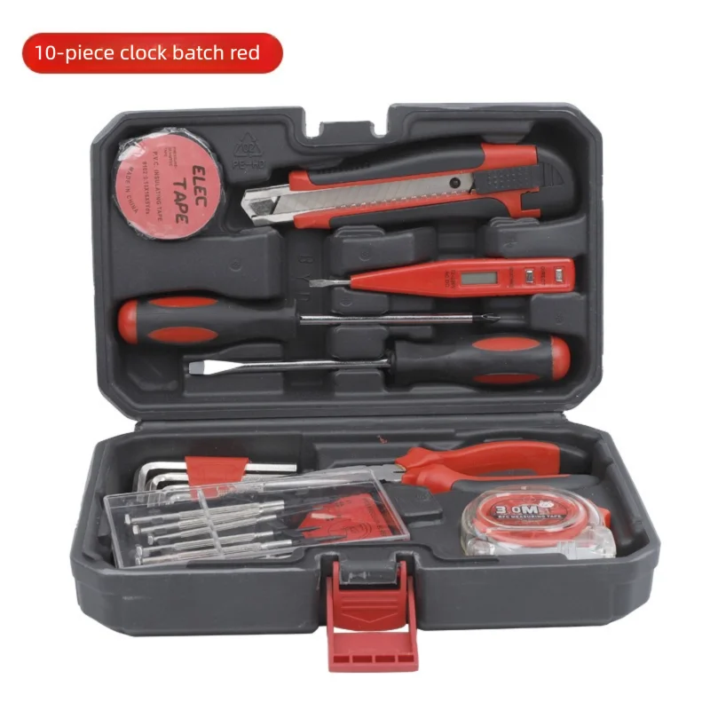 ZTEN New Multi-functional Hardware Toolbox Repair And Installation Hardware Tool Set With Safety Hammer Sheep Horn Hammer