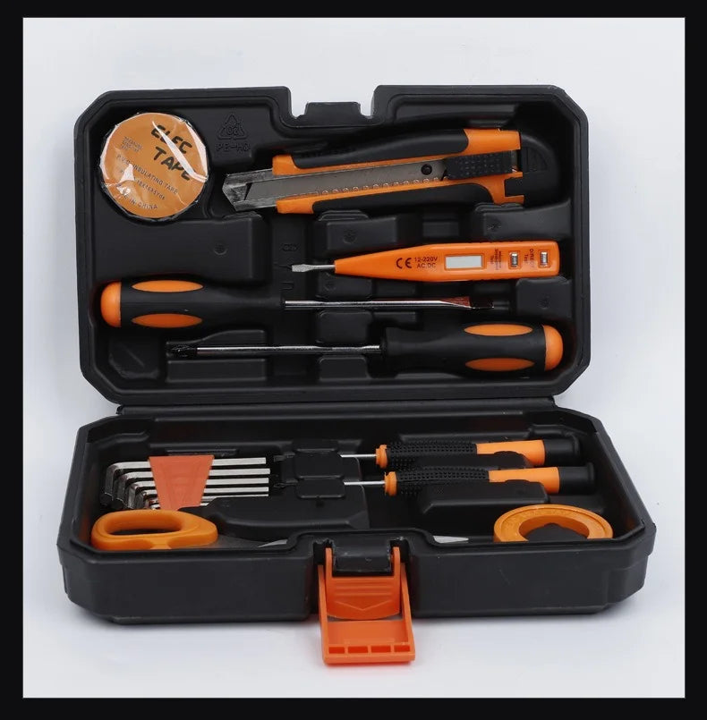 ZTEN New Multi-functional Hardware Toolbox Repair And Installation Hardware Tool Set With Safety Hammer Sheep Horn Hammer