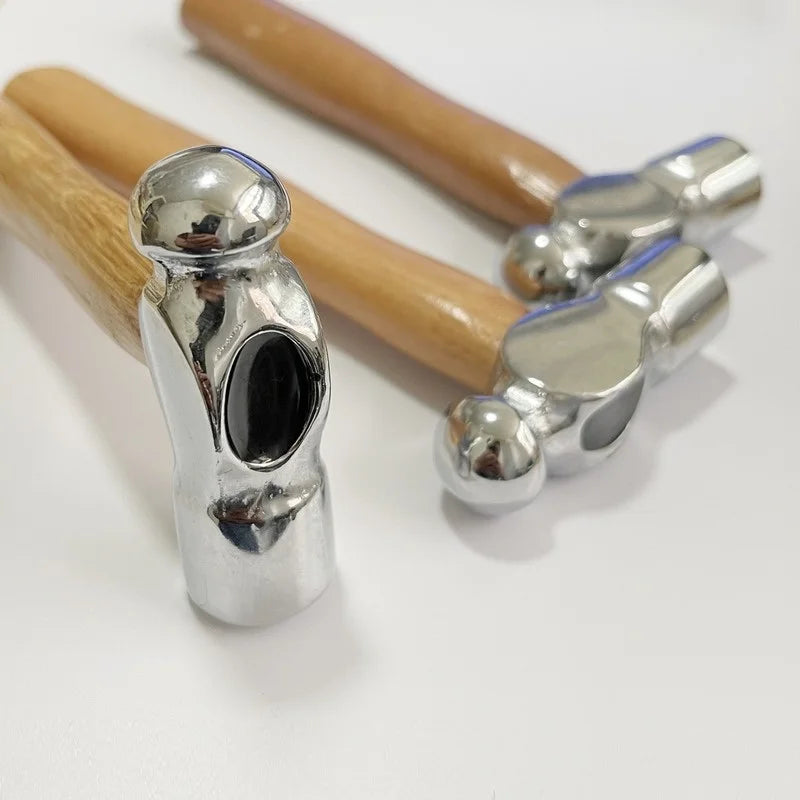 Smashing Walnut Round Head Wooden Handle Hammer Car Escape Tool Hand Hammer Multi Function Mini Hammer