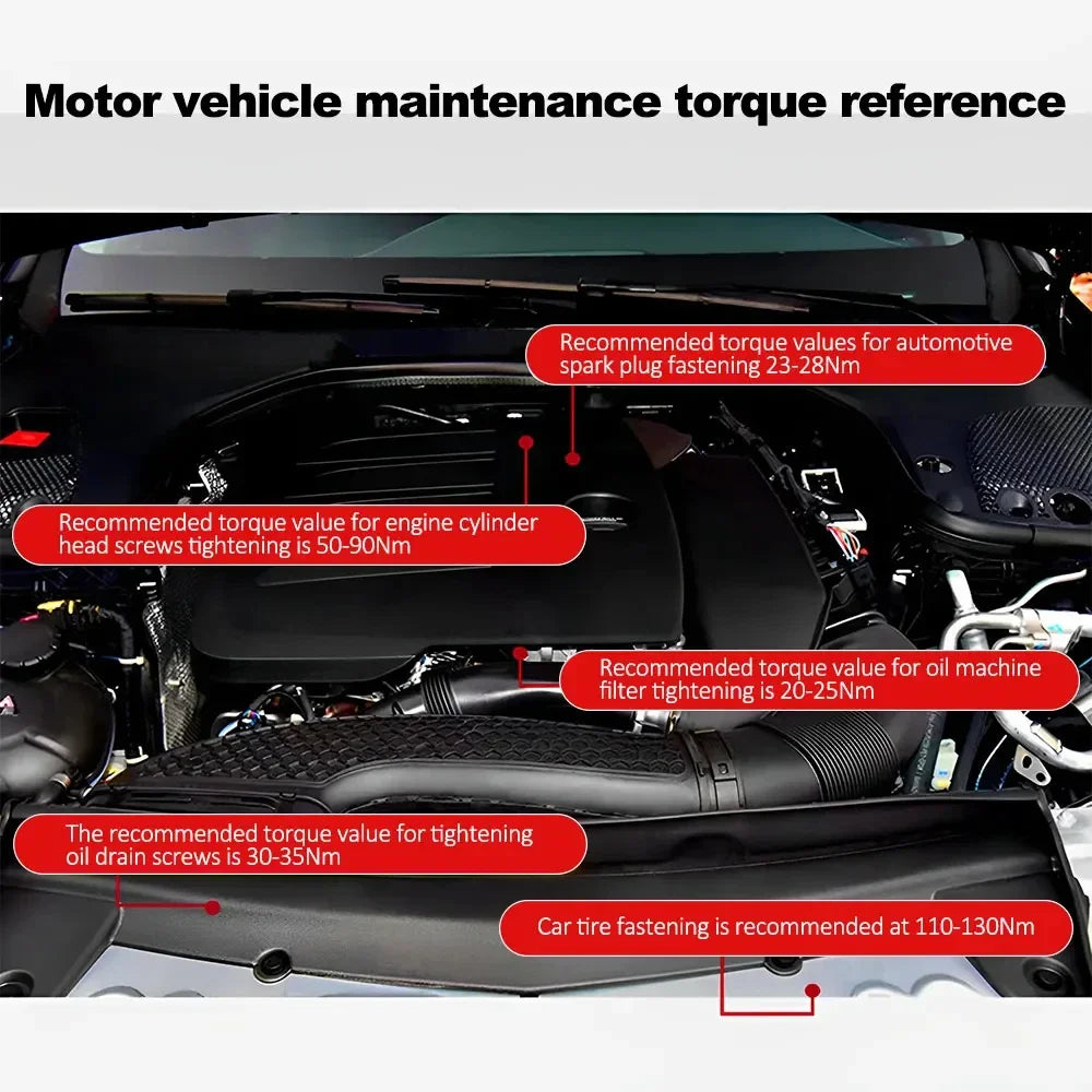 5-60N.m Torque Wrench 3/8 Inch Square Drive Torques Key ±3% High Precision Torque Wrench Professional Bicycle Automotive Tool