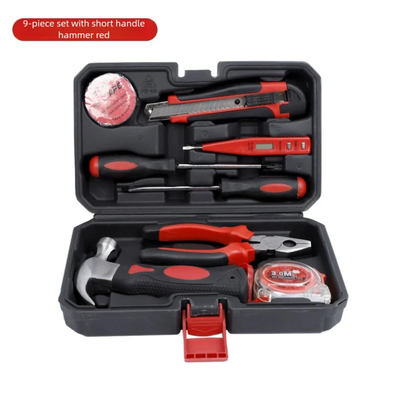 ZTEN New Multi-functional Hardware Toolbox Repair And Installation Hardware Tool Set With Safety Hammer Sheep Horn Hammer