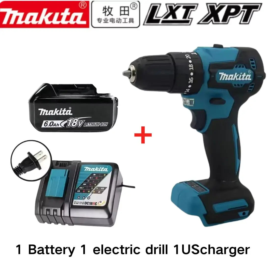 100%Original Makita DDF487 Cordless Driver Drill Brushless Electric Impact Screwdriver Rechargeable Power Tool 18V With battery