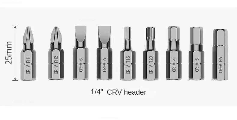Xiaomi 9 In 1 Adjustable Ratcheting Screwdriver Set Magnetic Nut Driver Tools Multifunctional Electronic Repair Hand Screwdriver