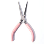 Portable Pink Color Stainless Steel Pliers Tools Round Nose Cutting Wire Pliers For Crafts Beading DIY Jewelry Making Supplies