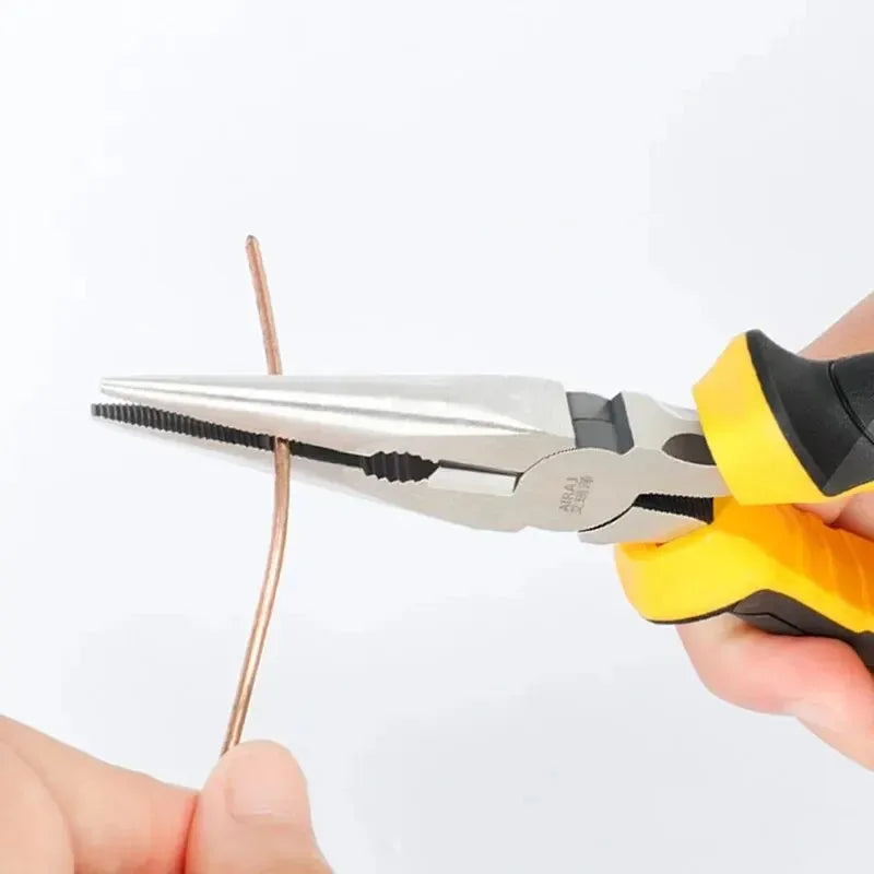3 Types Of Pliers,Including 8-Inch Wire Pliers,6-Inch Pointed Nose Pliers, And Diagonal Pliers Suitable For Household Use