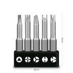 4-7Pcs Special-shaped Screwdriver Set 50mm U Shaped Y Type Triangle Inner Plum Type Cross Three Points Screwdriver Bit Tools