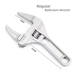 Mini Adjustable Bathroom Adjustable Wrench Strong Clamping Large Open End Multifunctional Aluminum Spanner Bathroom Repair Tool