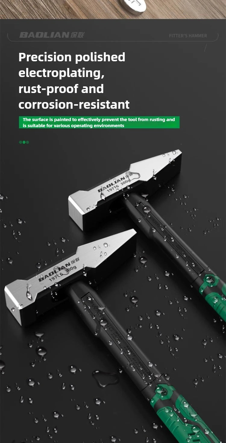 Hardware Tools Building Decoration Flat Head Hammer 200g Plastic Coated Duckbill Hammer 300g Hammer Head 500g Fitter Hammer