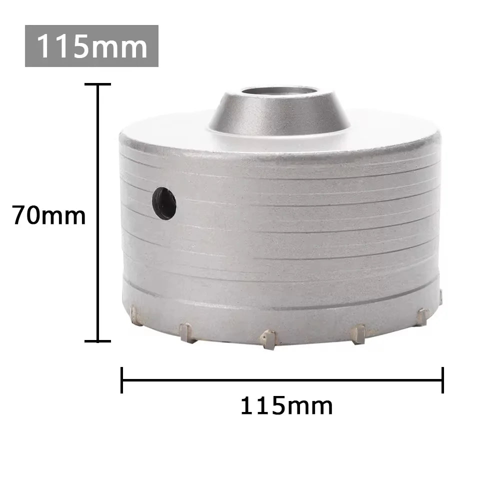 1Pc 30-150mm SDS-Plus Concrete Wall Hole Saw Hammer Drill Bit  with Circular Shaft Cutting Tool Masonry Cement Block