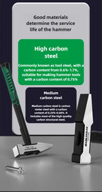 Hardware Tools Building Decoration Flat Head Hammer 200g Plastic Coated Duckbill Hammer 300g Hammer Head 500g Fitter Hammer