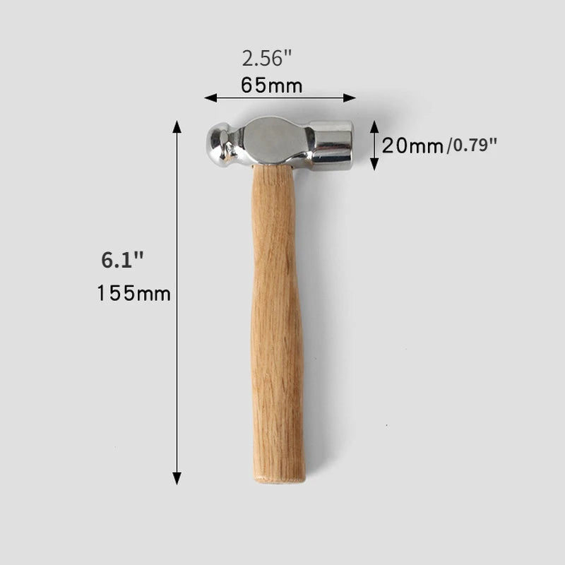 Smashing Walnut Round Head Wooden Handle Hammer Car Escape Tool Hand Hammer Multi Function Mini Hammer