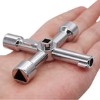 Key Wrench Cross Switch Alloy Universal Square Wrench Tool for Elevator Electrical Cupboard Box Cabinet socket wrench