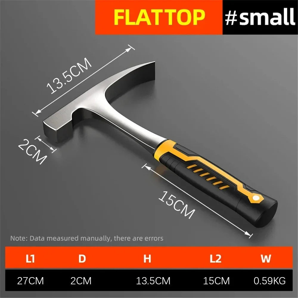 Professional Claw Hammer High Carbon Steel Geological  Hammer Integrated Forging Multifunctional Hardware Tool for Carpenter