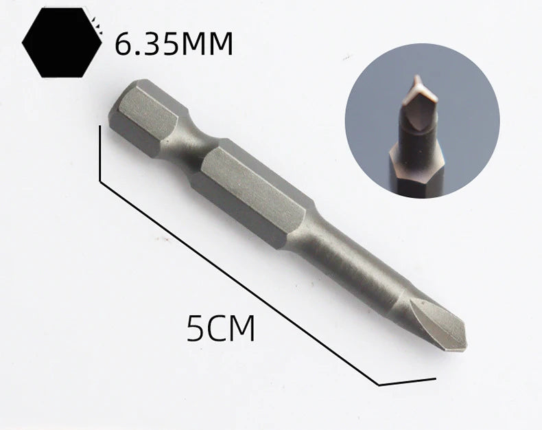 4-7Pcs Special-shaped Screwdriver Set 50mm U Shaped Y Type Triangle Inner Plum Type Cross Three Points Screwdriver Bit Tools