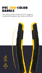 3 Types Of Pliers,Including 8-Inch Wire Pliers,6-Inch Pointed Nose Pliers, And Diagonal Pliers Suitable For Household Use