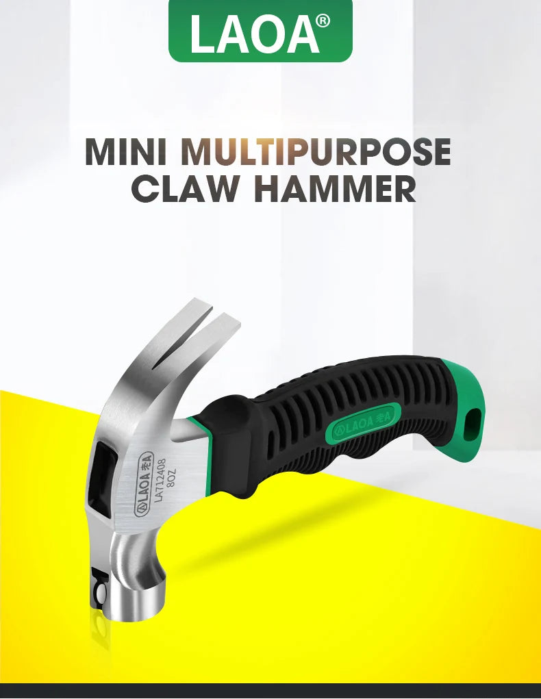 LAOA Mini Claw Hammer 8OZ Nail Hammer Tool Steel Woodworking Striking and Electronic Tools