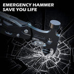 "Portable Multi-Functional Camping Emergency Hammer Tool - Compact, Durable Window Breaker for Outdoor Emergencies, Maintenance,