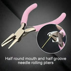 Premium 5-Inch Jewelry Pliers: Expert-Grade Concave Tool for Flawless Wire Loops & DIY Crafts – A Must-Have for Precision Jewelr