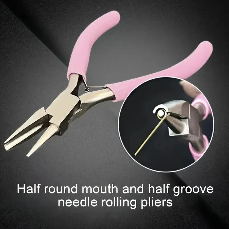 Premium 5-Inch Jewelry Pliers: Expert-Grade Concave Tool for Flawless Wire Loops & DIY Crafts – A Must-Have for Precision Jewelr