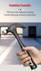 1pc Integrated Claw Hammer, Professional Woodworking Joinery Home Carpentry Hand Hammer, Nail Hammer, Non-Slip Multifunctional H