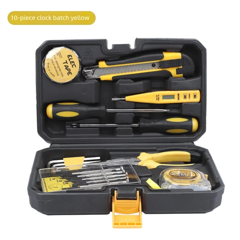 ZTEN New Multi-functional Hardware Toolbox Repair And Installation Hardware Tool Set With Safety Hammer Sheep Horn Hammer