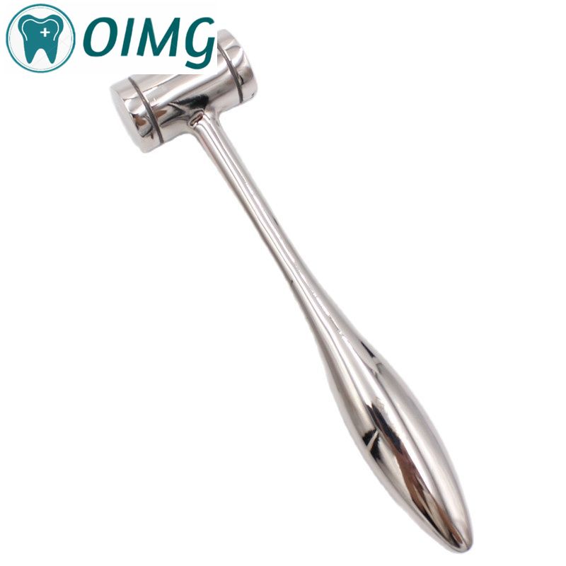 Dental Bone Hammer Double-headed Nylon Stainless Steel Handle Autoclave Teeth Surgical Extraction Tool Dentist Instrument