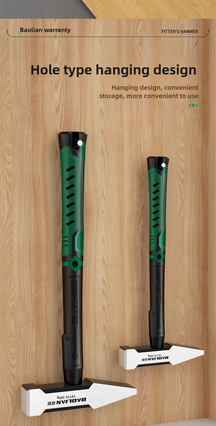 Hardware Tools Building Decoration Flat Head Hammer 200g Plastic Coated Duckbill Hammer 300g Hammer Head 500g Fitter Hammer
