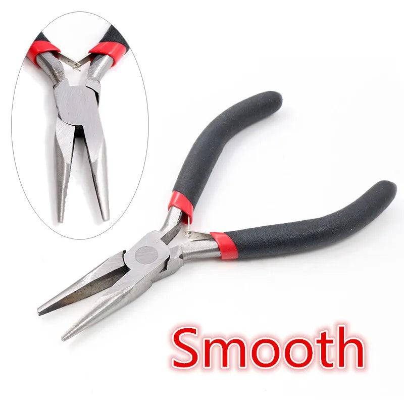 1 Piece Stainless Steel Needle Nose Pliers Jewelry Making Hand Tool Black 12.5cm