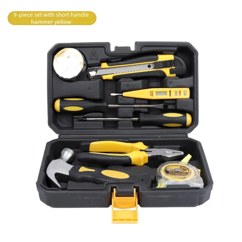 ZTEN New Multi-functional Hardware Toolbox Repair And Installation Hardware Tool Set With Safety Hammer Sheep Horn Hammer