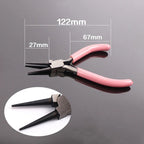 Mini Pliers Diagonal Round Bent Needle Nose Handcraft Beading Insulated Cutter Pliers For Jewelry Making Tools